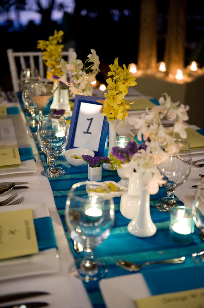 blue and yellow wedding color schemes Archive for the'Entertaining Table